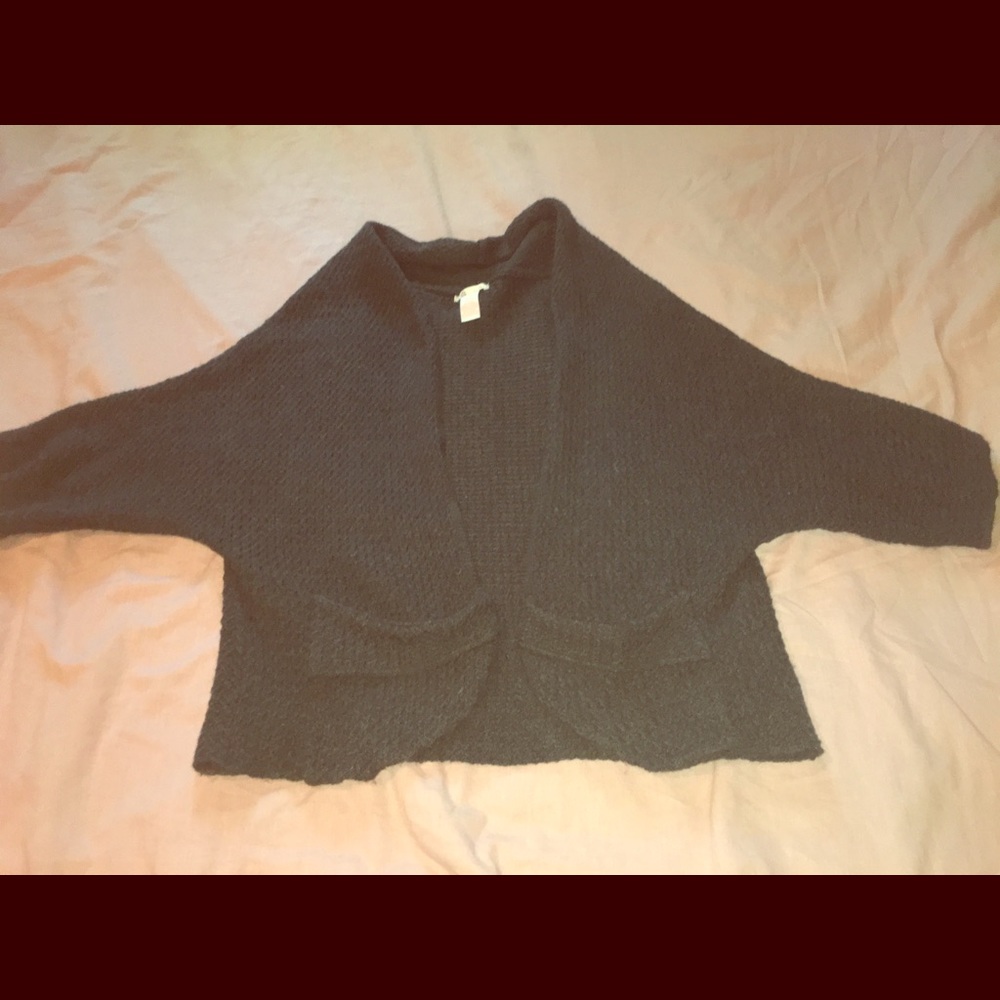 Knit open cardigan